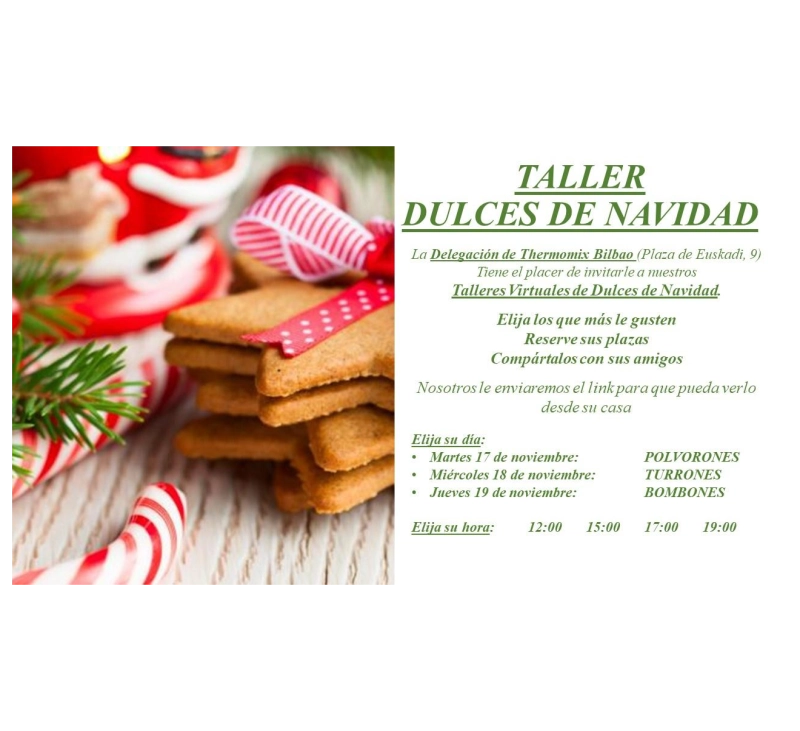 Taller dulce de Navidad con Thermomix®