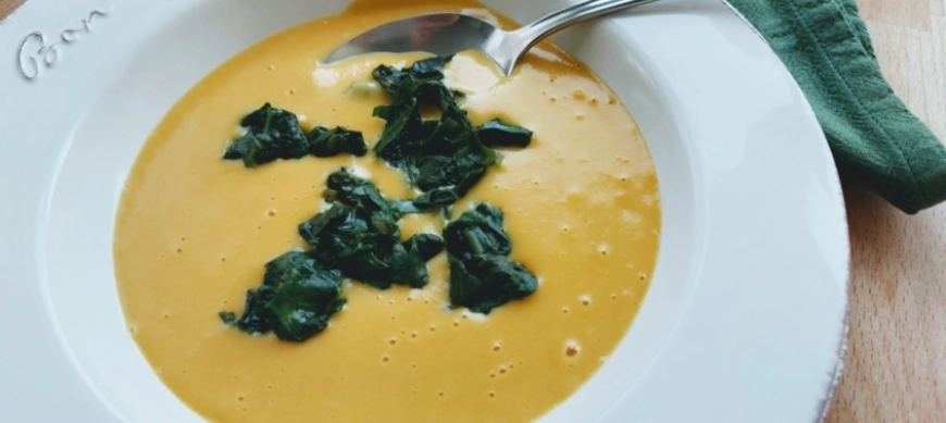 Puré de garbanzos con espinacas