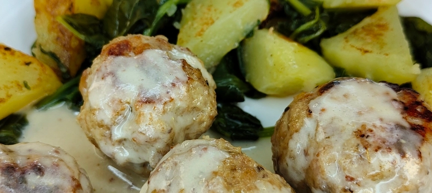 Las recetas que me ayudan, me cuidan y me inspiran: Albóndigas de pavo con espinacas