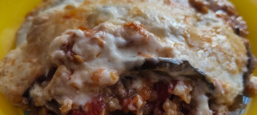 Mousaka de lentejas (3 raciones)