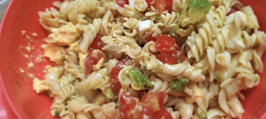 Ensalada de pasta, nos vamos de excursión