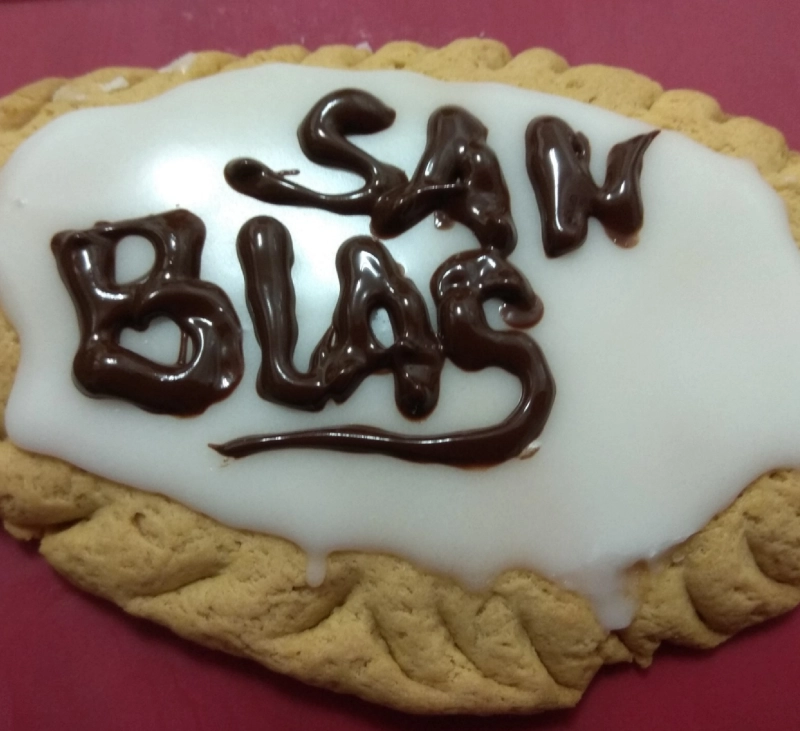 Torta de San Blas sin gluten