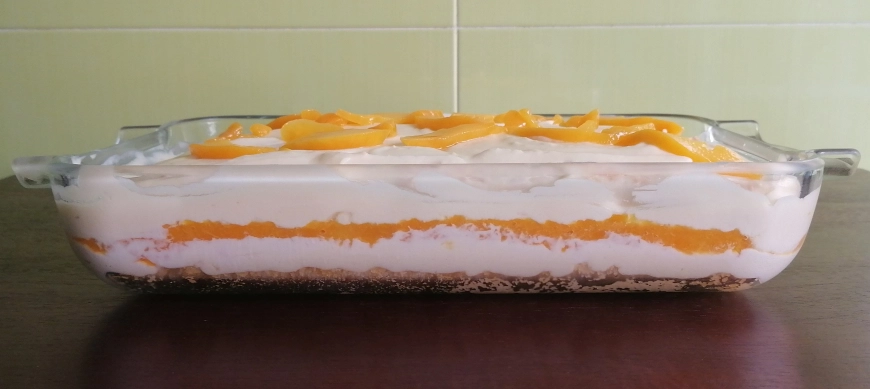 TIRAMISU CON SABOR A MELOCOTON