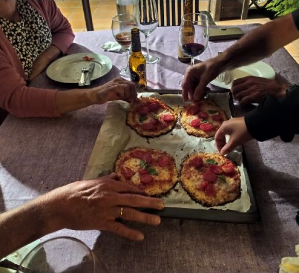 Pizza coliflor individual