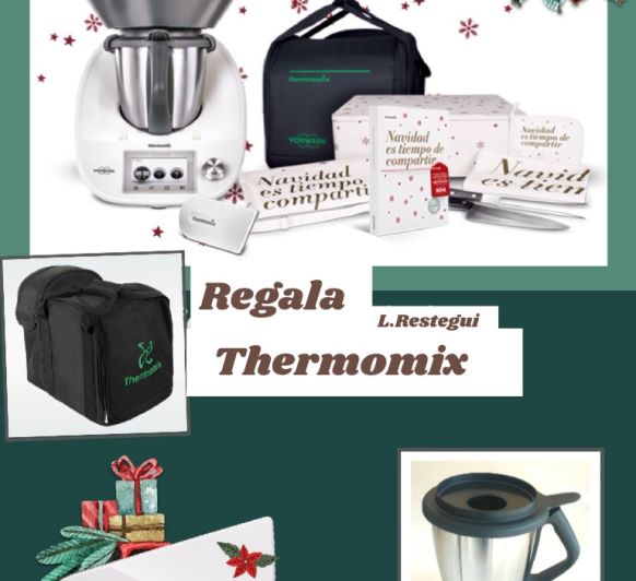 Regalos Navidad: Thermomix, Cook-key, libros, bolsa de transporte y segundo vaso.